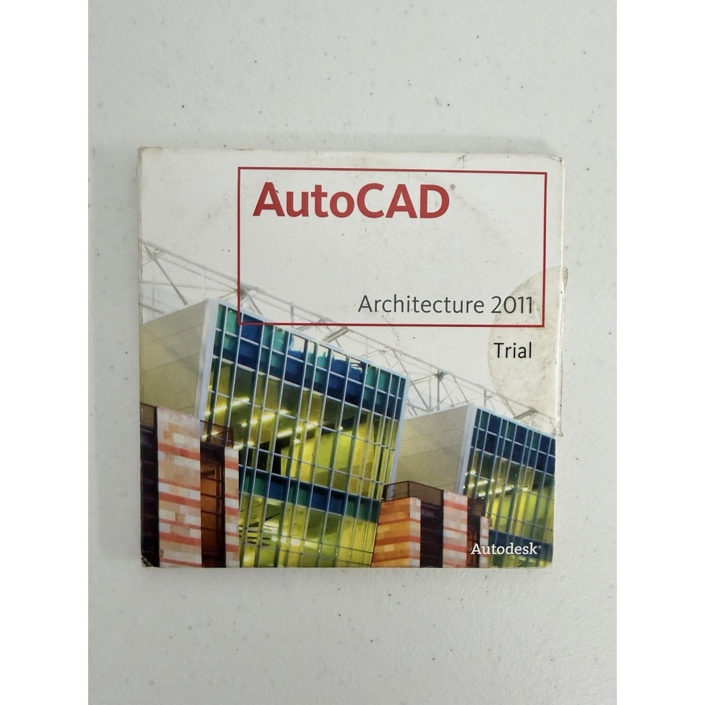 Autodesk AutoCAD Architecture 2011 Trial Vintage 2-Disc Software‎ Set 32/64-bit